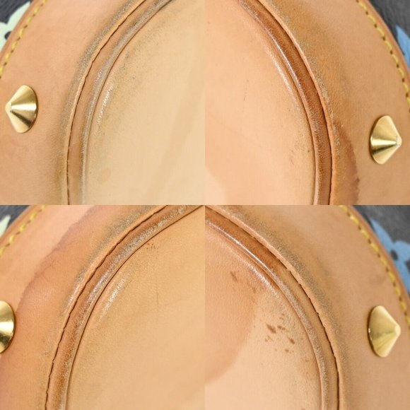 LOUIS VUITTON LV Logo Alma Hand Bag Monogram Multi Leather Black M92646 - Picture 14 of 16